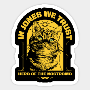 In Jones We Trust Sticker